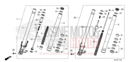 GABEL, VORNE NT1100DN de 2022
